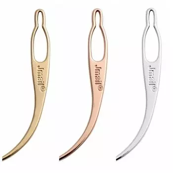 Изогнутые дреды Interlock Metal Sisterlock Tool Interlocking Needles for Making Parics серебряный