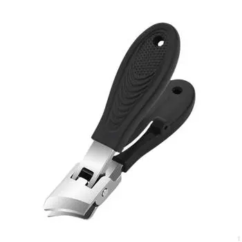 Изогнутые кусачки для ногтей, щипчики для ногтей, педикюрный инструмент, защита от брызг, широкое отверстие для обрезки оранжевый