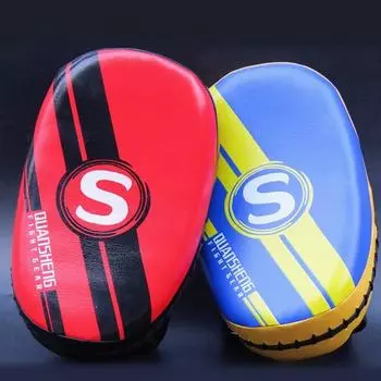 Изогнутый боксерский ударный блок для муай-тай санда, мишень для ног, полиуретановый высокоэластичный тренировочный блок для свободного боя, ММА, тхэквондо, санда, мишень для рук