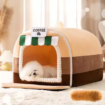 Изогнутый домик для собак больших размеров, будка для домашних животных, золотистый ретривер, лабрадор, осенне-зимняя будка, кровать для собак S:35*30*30cm