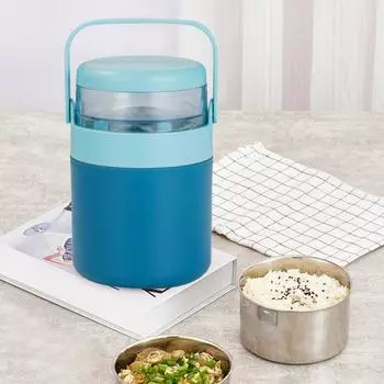 Изолированная банка для еды из нержавеющей стали объемом 730 мл, герметичная банка для супа, вакуумная чашка с контейнером для закусок