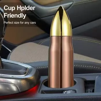 Изолированная бутылка для воды из нержавеющей стали, креативная форма, пищевой стакан, не содержащий бисфенола-А, герметичный стакан для кофе 500ML