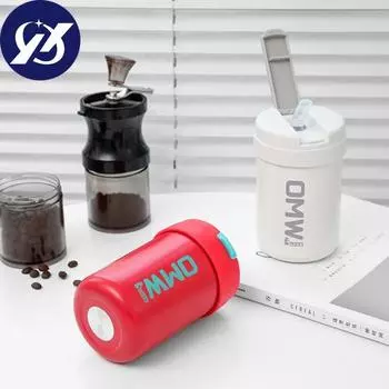 Изолированная бутылка на 400 мл, термостойкая герметичная герметичная портативная симпатичная термос из нержавеющей стали 304 400ML белый