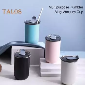 Изолированная чашка, большая емкость, сохранение тепла, герметичный, полезный стакан для кофе, бутылка для воды, термокружка для наружного использования 300ML чёрный