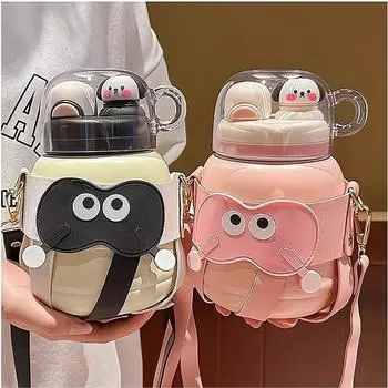 Изолированная чашка для путешествий на открытом воздухе, двойная чашка для питьевой воды из нержавеющей стали 316, чайник 900ml розовый