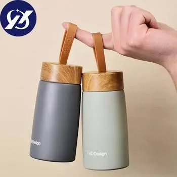 Изолированная кофейная кружка, 260 мл, стакан из нержавеющей стали 304, термос, мини-бутылка для воды, портативная дорожная кружка, вакуумная термос... темно-серого