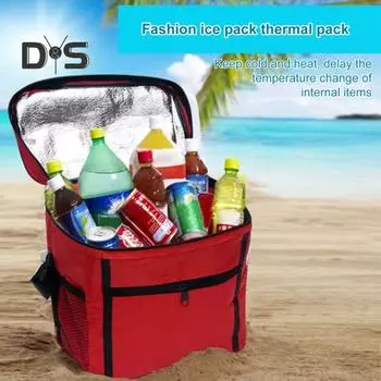 Изолированная корзина для пикника, сумка-тоут, многоразовый контейнер для продуктов, сумка-холодильник для барбекю, складные сумки для горячих блюд, сумки для гриля для еды на гриле и хранения закусок чёрный