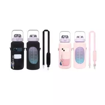 Изолированная крышка для бутылки с водой на полгаллона, детская переноска, сумка для чашки, крышка для бутылки с защитой от ожогов, крышка для чашки с водой One Size розовый