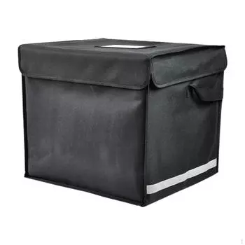 Изолированная сумка для доставки еды, рюкзак, сумки для пиццы, многоцелевое использование для коммерческих целей чёрный