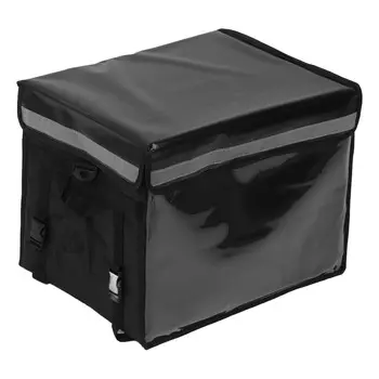 Изолированная сумка для доставки еды с застежкой-молнией сверху, водонепроницаемая, большая вместительная изолированная сумка для продуктов