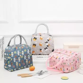 Изолированная сумка для ланча для кемпинга, пикника, сумка-холодильник Bento, ланч-бокс со льдом A2