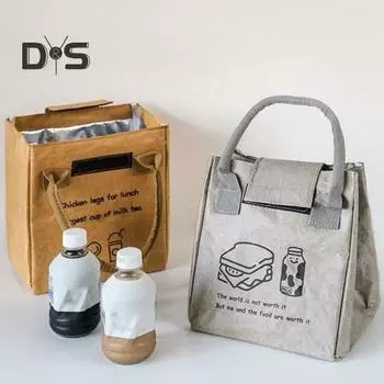 Изолированная сумка для ланча с ручкой, большая вместимость, водонепроницаемая портативная термосумка для ланча, многоразовая сумка для отдыха на гриле зелёный