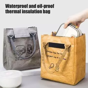 Изолированная сумка для ланча с ручкой, большая вместимость, водонепроницаемая портативная термосумка для ланча, многоразовая сумка для отдыха на гриле зелёный