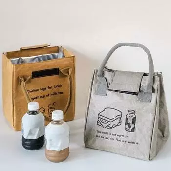 Изолированная сумка для ланча с ручкой, большая вместимость, водонепроницаемая портативная термосумка для ланча, многоразовая сумка для отдыха на гриле зелёный