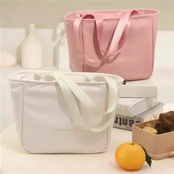 Изолированная сумка для ланча, студенческие сумки Bento, модные портативные водонепроницаемые, маслостойкие рабочие ланч-боксы, сумки для женщин, девушек One Size розовый