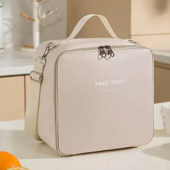 Изолированная сумка для ланча, Термальная коробка для ланча, сумка для переноски, охлаждающая сумка, бенто для еды белый