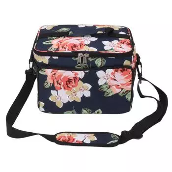 Изолированная сумка для ланча Водонепроницаемая Большая вместимость Портативная сумка-холодильник для ланча для кемпинга на открытом воздухе