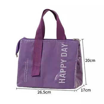 Изолированная сумка для ланча, водонепроницаемая ПУ-изоляция, бенто-пакет, алюминиевая фольга, походная сумка для пикника, бенто-ланч-сумка