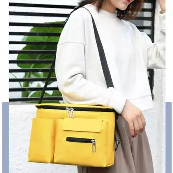 Изолированная сумка для обеда для работы в офисе, для пикника, сумка-холодильник для обеда, герметичная коробка для завтрака с регулируемым плечевым ремнем, сумки для обеда для женщин