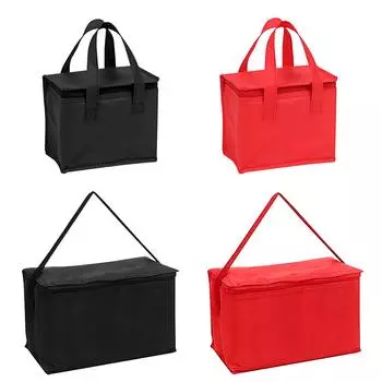 Изолированная сумка для обеда для женщин и детей, сумка-холодильник, термосумка Bento, портативный ланч-бокс, пакет со льдом, сумка для еды, пива, сумки для пикника, сумка для обеда black S