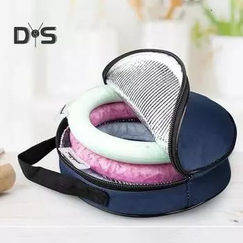 Изолированная сумка для охлаждения шеи, сумка-холодильник для шеи, портативная изолированная охлаждающая трубка, держатель для ледяной трубки для кемпинга, путешествий синий