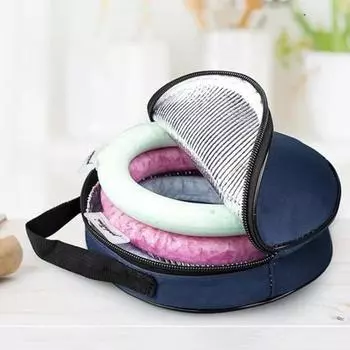 Изолированная сумка для охлаждения шеи, сумка-холодильник для шеи, портативная изолированная охлаждающая трубка, держатель для ледяной трубки для кемпинга, путешествий синий