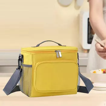 Изолированная сумка-холодильник, ланч-бокс для пикника, кемпинга, путешествий синий