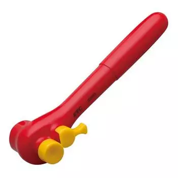 Изолированная трещоточная рукоятка Kyoto Machinery Tools ZBR3 (КТК) красный