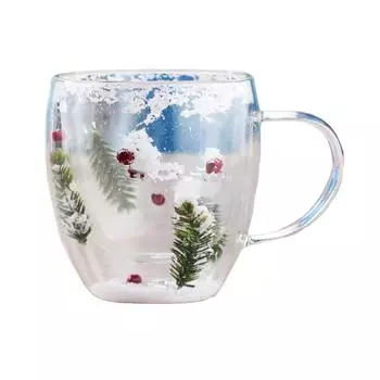 Изолированные чайные чашки для активного отдыха, идея подарка, стеклянная чашка с двойными стенками, кружки из боросиликатного стекла