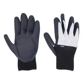 Изолированные перчатки электрика 400 В, устойчивые к высокому напряжению, огнестойкие, резиновые, нескользящие, с текстурой Pre