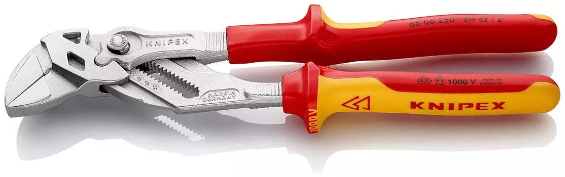 Изолированные плоскогубцы KNIPEX гаечный ключ 8606-250SB