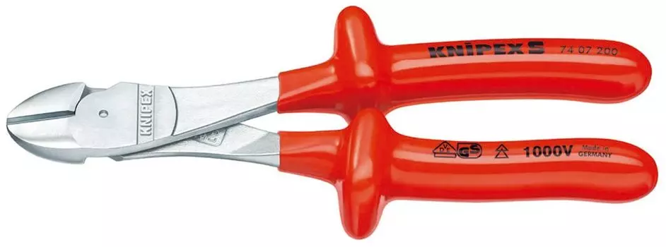 Изолированные усиленные диагональные клещи KNIPEX 1000 В 7407-200