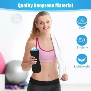 Изолированный чехол для бутылки с водой для Cirkul, пластиковые бутылки из нержавеющей стали на 22 унции, неопреновый чехол для автомобиля, рукав для чашки чёрный