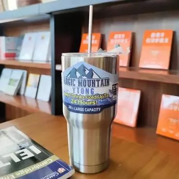 Изолированный дорожный стакан из нержавеющей стали на 30 унций с магнитной крышкой, герметичная термокружка, кружка для холодных напитков в автомобиле