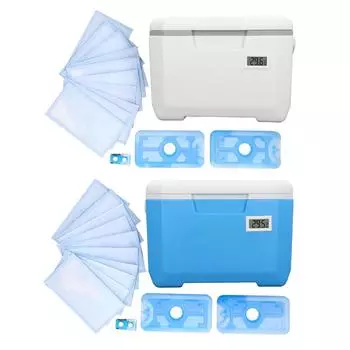 Изолированный портативный холодильник многофункциональный емкостью 6 л с дисплеем температуры для хранения грудного молока с H White