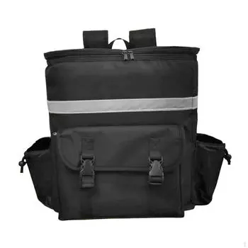 Изолированный рюкзак для еды с подстаканниками, термохолодная сумка, карманы, многоразовый походный рюкзак для пиццы на открытом воздухе