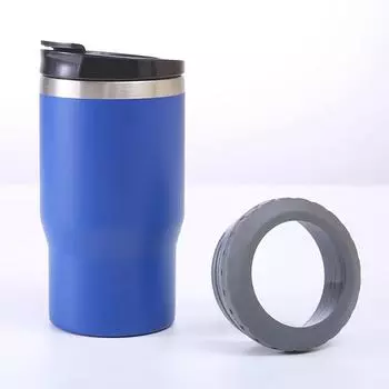 Изолированный стакан на 14 унций с крышкой, дорожная кофейная кружка из нержавеющей стали, вакуумная бутылка с водой с двойными стенками синий
