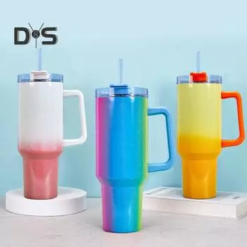 Изолированный стакан на 40 унций, изолированная бутылка для воды из нержавеющей стали, многоразовая вакуумная чашка для воды, чая со льдом, кофе B