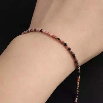 Изолирующие бусины 2 мм из натурального камня Диалогит, круглые бусины для изготовления ювелирных изделий, ожерелье, браслет, серьги, аксессуары 2mm