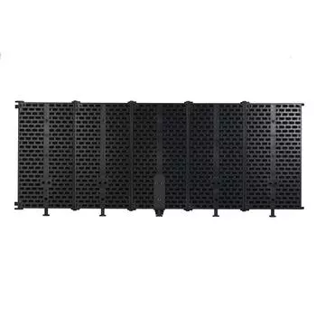 Изолирующий экран для микрофона, 5-панельный ветрозащитный экран для студии звукозаписи, складной, высокой плотности чёрный