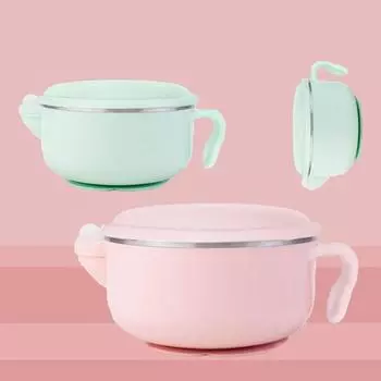 Изоляционная чаша для младенцев, теплая посуда для кормления, присоска, гаджеты синий