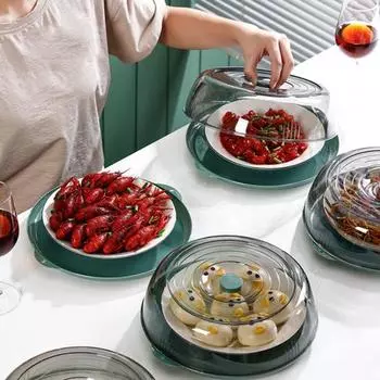 Изоляционная крышка для посуды, многослойная, легко чистящаяся, консервант, крышка для овощей, для дома зелёный