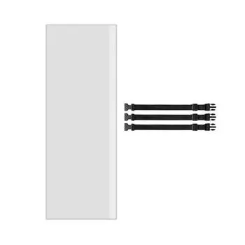 Изоляционная муфта для шланга кондиционера с 3 регулируемыми ремнями Чехол для шланга кондиционера Диаметр 5/5,9 дюйма Изолирующая обертка для выхлопного шланга кондиционера серый