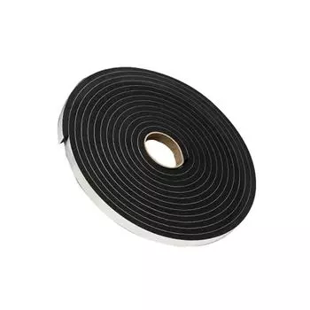 Изоляционная пенопластовая уплотнительная лента с самоклеящейся лентой, уплотнительная лента для окон и дверей, пенопластовая уплотнительная лента высокой плотности 5M One size чёрный