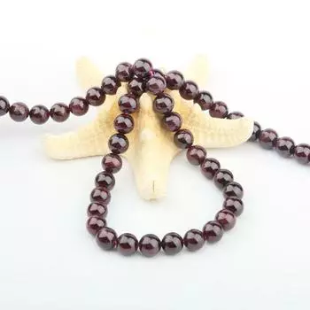 Изоляционные бусины из натурального камня гранат, круглые свободные бусины, подвески для ожерелья, браслета, шитья, изготовления ювелирных изделий 4mm