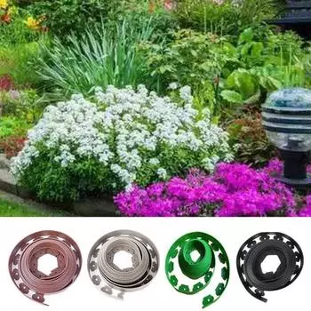 Изоляционные полосы для травы и камня, садовые озеленительные ленты, удерживающие края, перегородки, L-образные травяные полосы. Прочный материал.: PE материал используется для зелёный