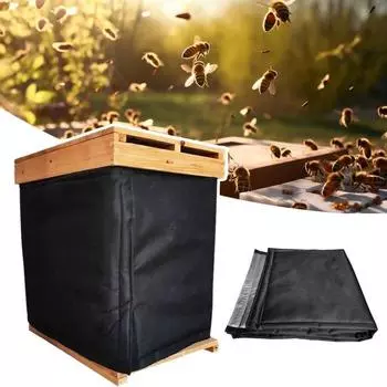 Изоляционный чехол для улья из ткани Оксфорд, водонепроницаемый, ветрозащитный, зимний чехол для улья, защита от холода, регулируемая пленка для улья