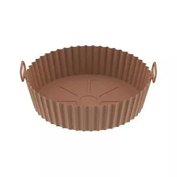 Изоляционный коврик для аэрофритюрницы, силиконовый многофункциональный коврик для выпечки коричневый