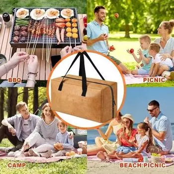 Изоляционный мешок для мяса Yousheng, большая вместимость, застежка-молния, многослойная изоляция, легко моющийся, сумка для хранения из алюминиевой фольги