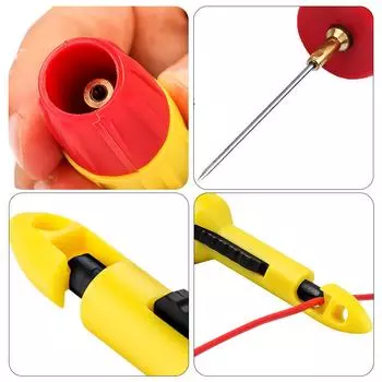 Изоляционный провод прокалывающий прокол зонд тест крюк зажим линия 4 мм с гнездом зонда 2 мм/4 мм ремонтный автомобильный инструмент 2 мм автомобильный осмотр Z2M6